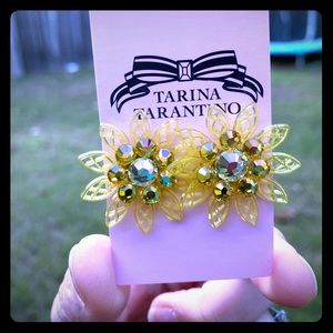 Brand New Tarina Tarantino  Yellow Earrings